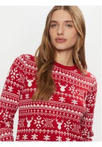 only - ONLY Sweter Xmas Winter 15327601 Czerwony Regular Fit. Kolor: czerwony. Materiał: syntetyk