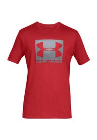 Koszulka treningowa męska Under Armour Boxed Sportstyle Ss. Kolor: czerwony