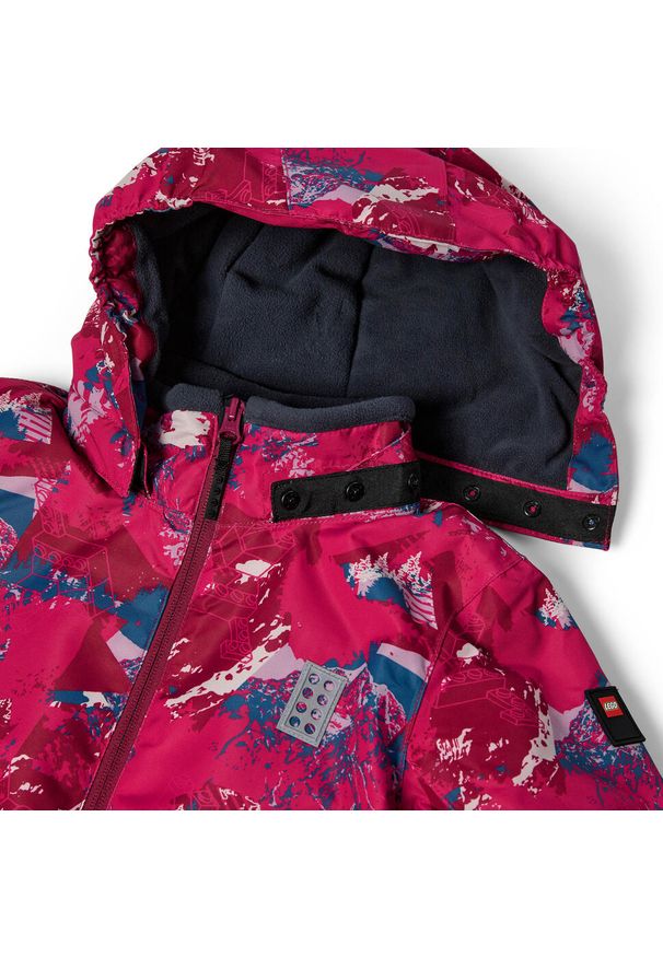 Kurtka Dziecięca Zimowa Narciarska LEGO Jad 710. Kolor: czerwony. Sezon: zima. Sport: narciarstwo