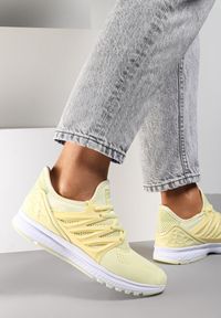 Renee - Żółte Buty Sportowe Have A Secret. Zapięcie: sznurówki. Kolor: żółty. Materiał: materiał. Szerokość cholewki: normalna