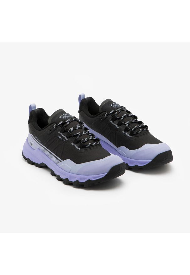 quechua - Buty turystyczne damskie Quechua MH500 Light wodoodporne. Kolor: czarny, wielokolorowy, fioletowy. Materiał: kauczuk. Szerokość cholewki: normalna. Styl: sportowy
