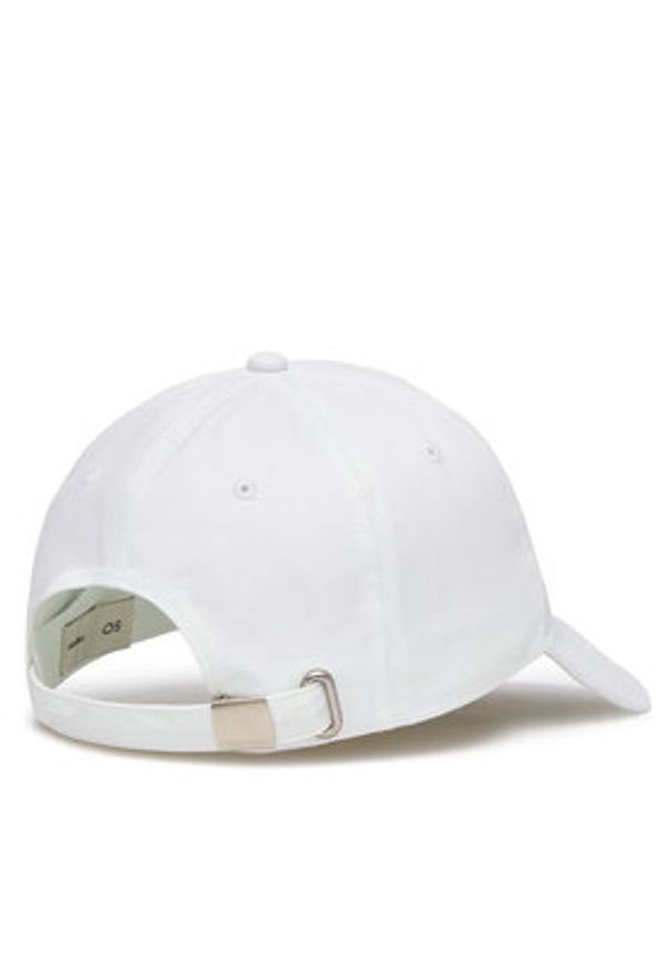 Calvin Klein Czapka z daszkiem Monologo Printed Baseball Cap LV04K5027G Biały. Kolor: biały. Materiał: bawełna