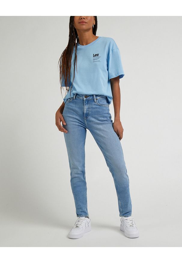 Lee - LEE SCARLETT HIGH DAMSKIE SPODNIE JEANSOWE JEANSY DŻINS RUSHING IN LIGHT L626GUB43 112333697