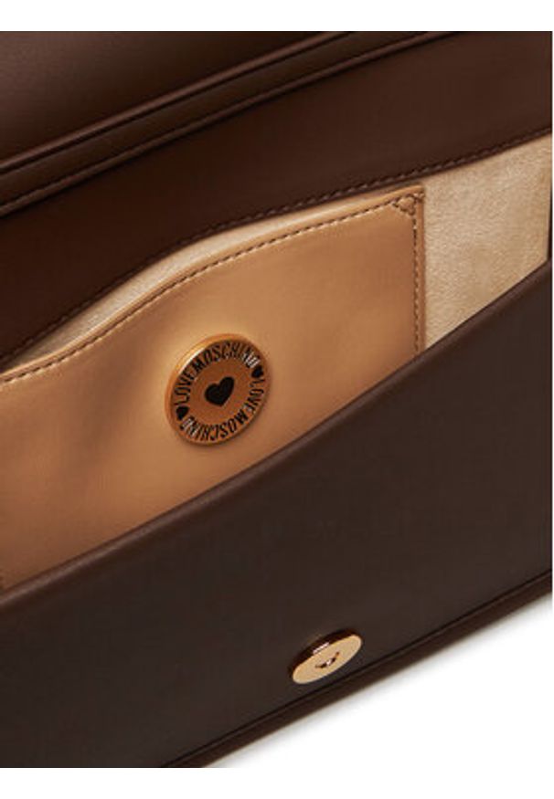 Love Moschino - LOVE MOSCHINO Torebka JC4028PP1NKD0301 Brązowy. Kolor: brązowy. Materiał: skórzane