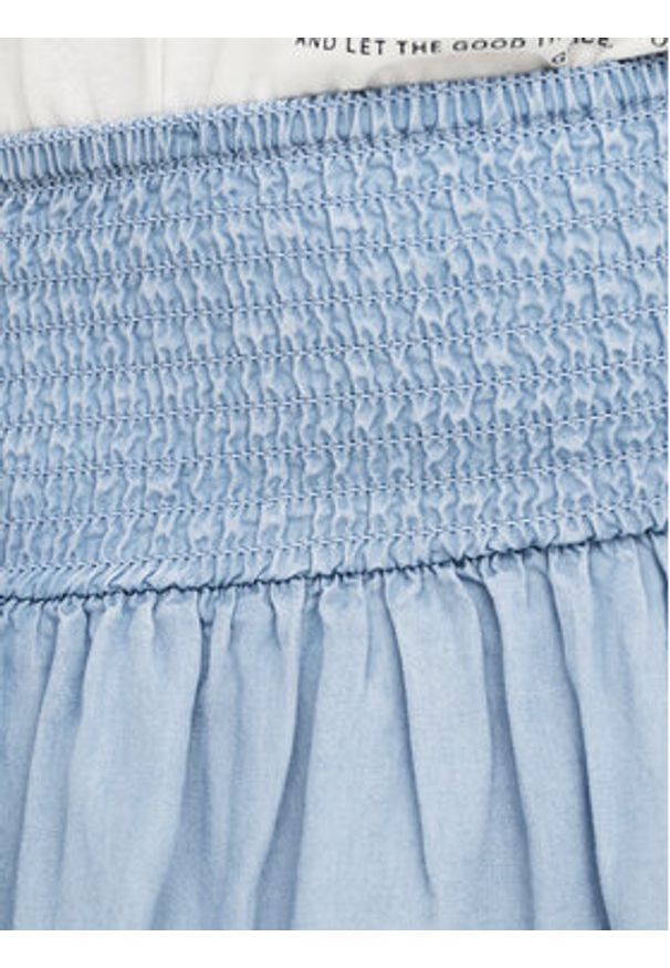 only - ONLY Spódnica mini Charis 15363983 Niebieski jasny Regular Fit. Kolor: niebieski. Materiał: lyocell