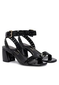 Guess Sandały FLJGST PAF03 Czarny. Kolor: czarny. Materiał: skóra #4