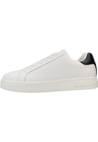 Armani Exchange - Kapcie ARMANI EXCHANGE XM000141 AF1191 Biały. Kolor: biały. Materiał: syntetyk, tkanina, skóra. Sport: turystyka piesza