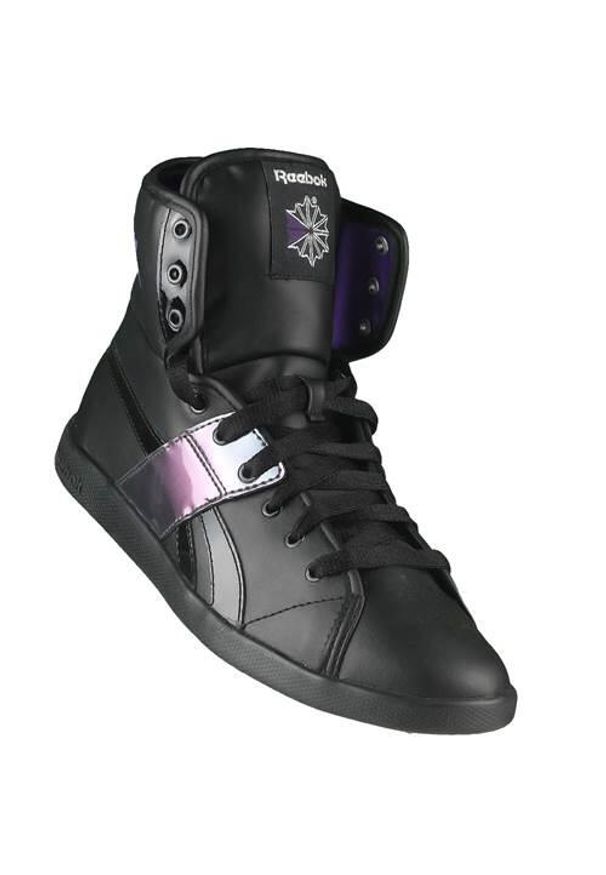 Buty do chodzenia damskie Reebok Top Down. Wysokość cholewki: za kostkę. Zapięcie: sznurówki. Kolor: fioletowy, czarny, wielokolorowy. Materiał: materiał, skóra. Szerokość cholewki: normalna. Sport: turystyka piesza