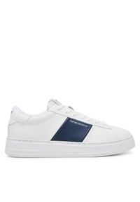 Emporio Armani Sneakersy X4X570 XN840 T849 Biały. Kolor: biały. Materiał: skóra