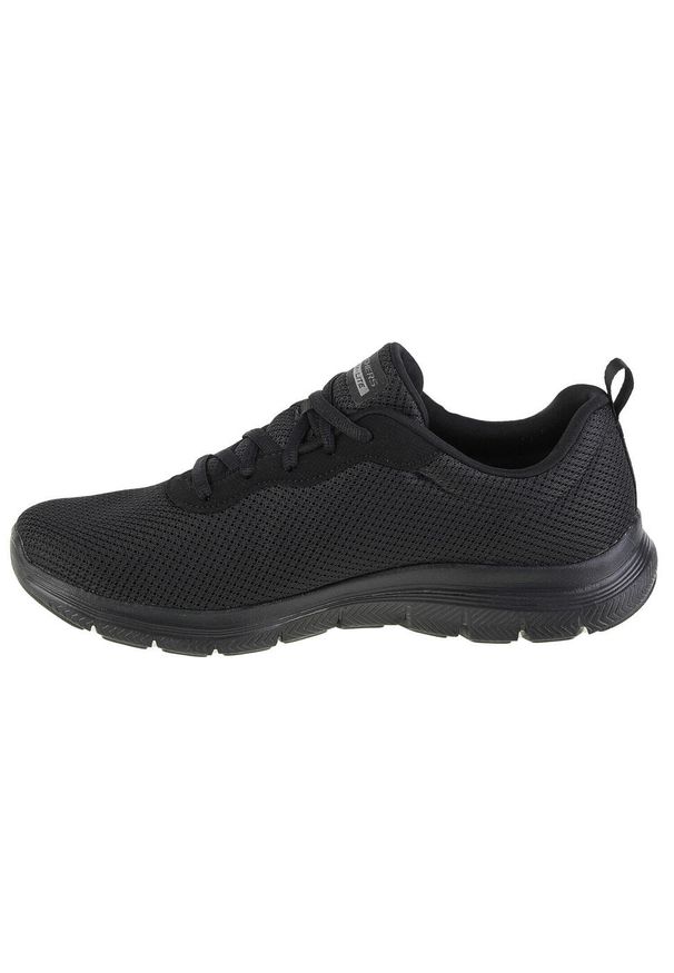 skechers - Buty do chodzenia damskie Skechers Flex Appeal 40. Zapięcie: sznurówki. Kolor: czarny. Materiał: materiał, tkanina. Szerokość cholewki: normalna. Sport: turystyka piesza