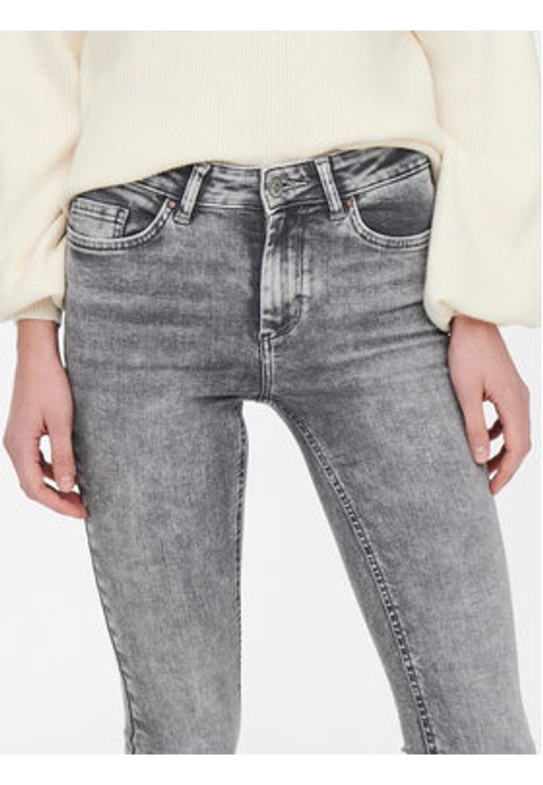 only - ONLY Jeansy 15245366 Szary Skinny Fit. Kolor: szary