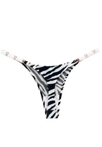 Intica - Stringi z ozdobną gumką na specjalne okazje Delcie. Kolor: wielokolorowy. Materiał: materiał, skóra. Długość: długie #1