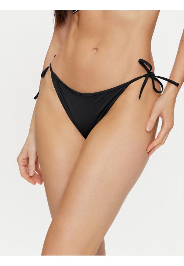 Calvin Klein Swimwear Dół od bikini KW0KW02431 Czarny. Kolor: czarny. Materiał: syntetyk