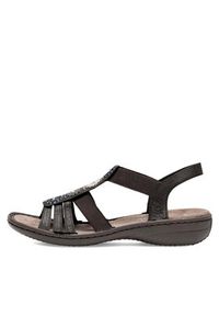 Rieker Sandały 608G9-47 Szary. Kolor: szary. Materiał: syntetyk #6
