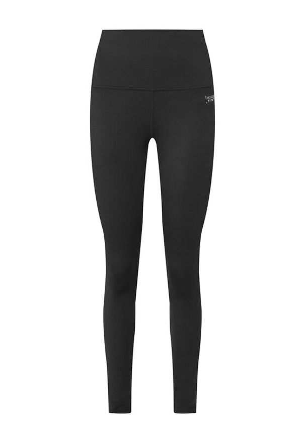 Tommy Jeans Legginsy Silver Script DW0DW21830 Czarny Slim Fit. Kolor: czarny. Materiał: syntetyk