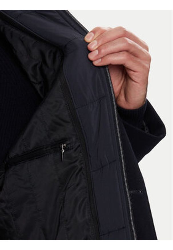 Bugatti Płaszcz przejściowy 821429-84220 Granatowy Regular Fit. Kolor: niebieski. Materiał: syntetyk