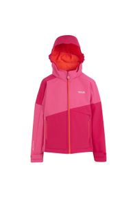 Kurtka softshellowa dla dzieci Regatta Acidity VII. Kolor: różowy. Materiał: softshell. Styl: młodzieżowy, sportowy #1