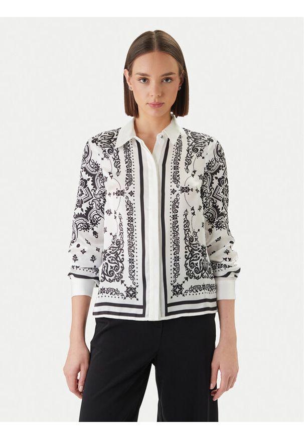 Morgan Koszula 261-CFOULAR Biały Regular Fit. Kolor: biały. Materiał: syntetyk