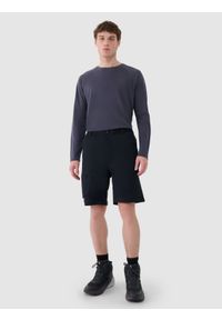 4f - 4F Spodnie trekkingowe 2w1 męskie - czarne XL. Kolor: czarny. Materiał: materiał, włókno. Sport: wspinaczka, turystyka piesza #2