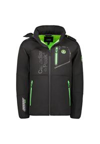 CANADIAN PEAK - Kurtka wodoodporna Canadian Peak Royauteak 068. Kolor: czarny, wielokolorowy, zielony #1