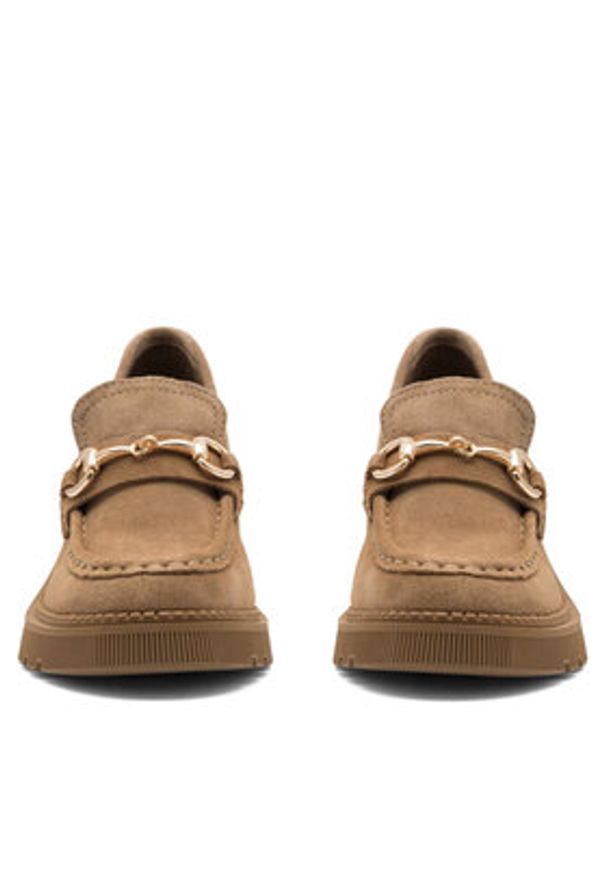 Lasocki Loafersy KAP-SL-26301 Brązowy. Kolor: brązowy. Materiał: zamsz, skóra