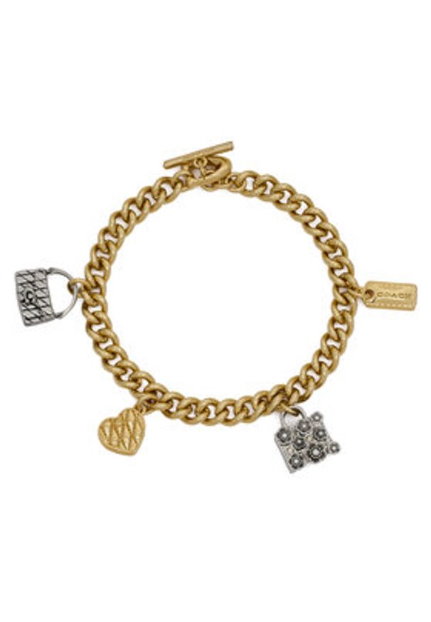 Coach Bransoletka 37527584 Złoty. Materiał: metalowe. Kolor: złoty