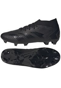 Adidas - Buty piłkarskie adidas Predator Accuracy.2 Fg M GW4588 czarne czarne. Zapięcie: sznurówki. Kolor: czarny. Materiał: guma, syntetyk. Sport: piłka nożna