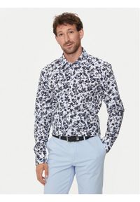 BOSS - Boss Koszula H-Hank-Kent-C1-214 50512851 Niebieski Slim Fit. Typ kołnierza: kołnierzyk klasyczny. Kolor: niebieski. Materiał: bawełna #1