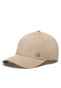 Calvin Klein Czapka z daszkiem Ck Metal Cotton Cap K60K613102 Szary. Kolor: szary