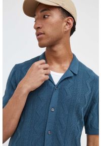 Abercrombie & Fitch kardigan męski kolor zielony. Kolor: zielony. Wzór: ze splotem #3
