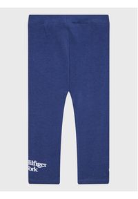 TOMMY HILFIGER - Tommy Hilfiger Legginsy Graphic KN0KN01562 Granatowy Slim Fit. Kolor: niebieski. Materiał: bawełna
