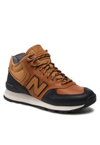 New Balance Sneakersy MH574XB1 Brązowy. Kolor: brązowy. Materiał: skóra. Model: New Balance 574 #1