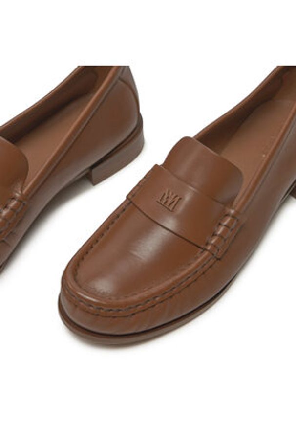Max Mara Mokasyny Mmloafer 24245262316 Brązowy. Kolor: brązowy. Materiał: skóra