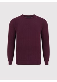 Pako Lorente - PAKO LORENTE – Męski sweter w kolorze burgundowym. Kolor: czerwony. Materiał: bawełna. Sezon: jesień #4