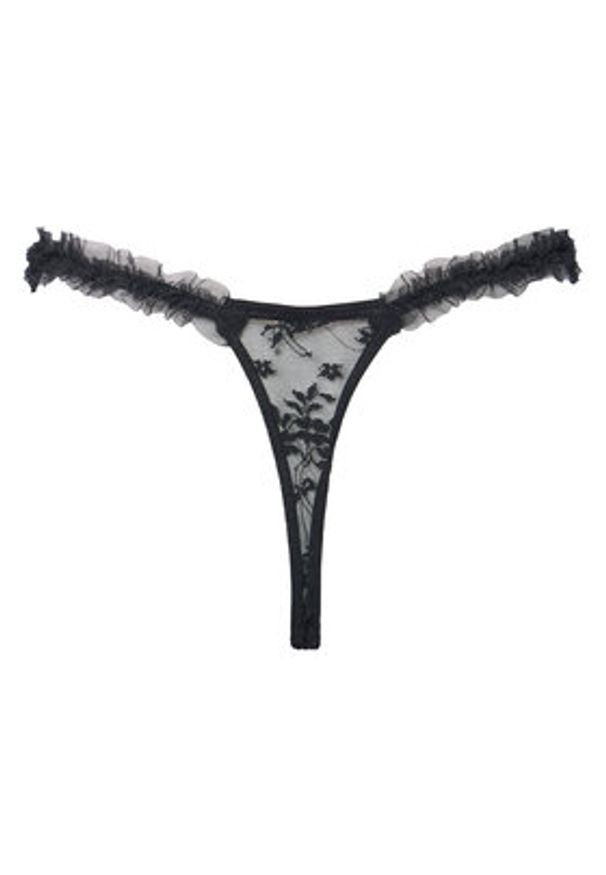 Hunkemöller Stringi Darcy 302365 Czarny. Kolor: czarny. Materiał: syntetyk
