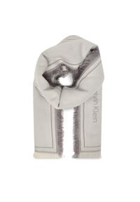 Calvin Klein Chusta Emblem Graphic Lw Square Scarf LV04F8073G Szary. Kolor: szary. Materiał: materiał #1