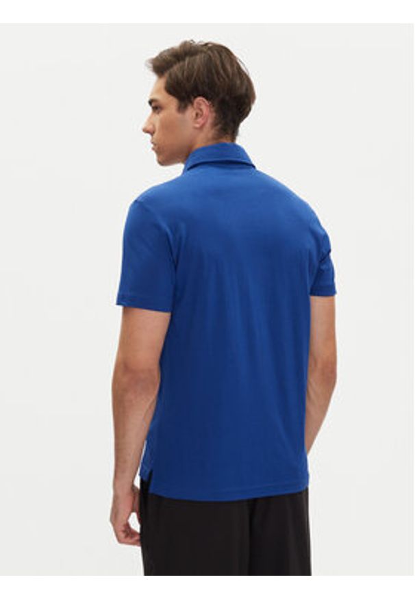Emporio Armani Polo EM000571 AF12331 UB093 Niebieski Regular Fit. Typ kołnierza: polo. Kolor: niebieski. Materiał: bawełna