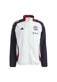 Adidas - Kurtka prezentacyjna Manchester United 2024/25. Kolor: wielokolorowy, biały, czarny. Sport: piłka nożna #1