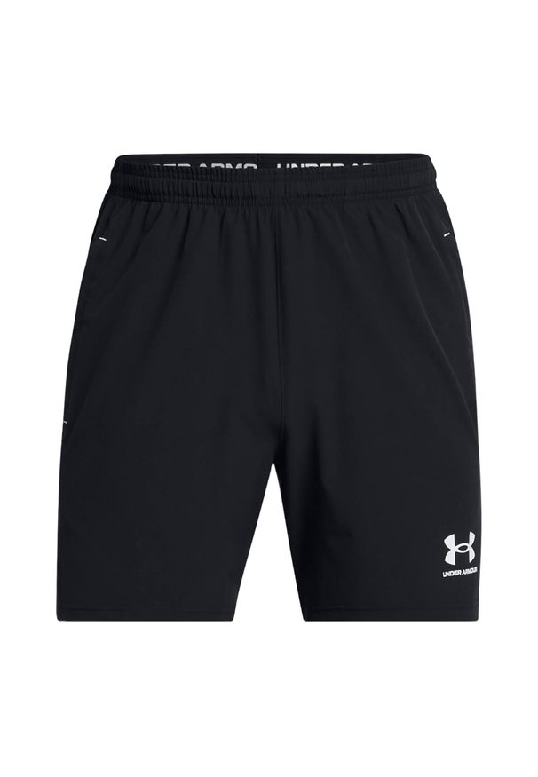 Spodenki piłkarskie męskie Under Armour Challenger Pro Woven. Kolor: czarny. Sport: piłka nożna