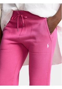 Polo Ralph Lauren Spodnie dresowe Mari 211839386032 Różowy Relaxed Fit. Kolor: różowy. Materiał: bawełna #4