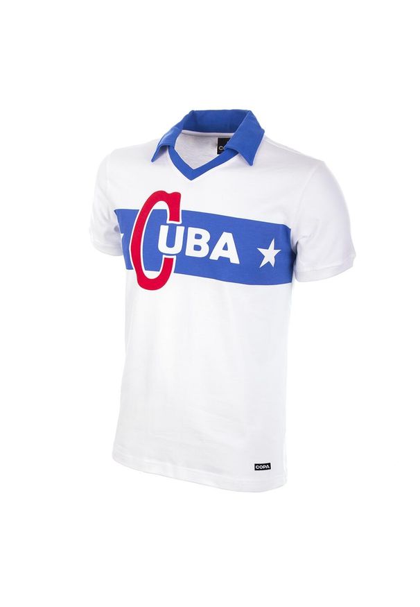COPA FOOTBALL - Koszulka retro piłkarska dla dorosłych - Kuba 1962 Castro - Biała. Kolor: biały. Sezon: lato. Sport: piłka nożna