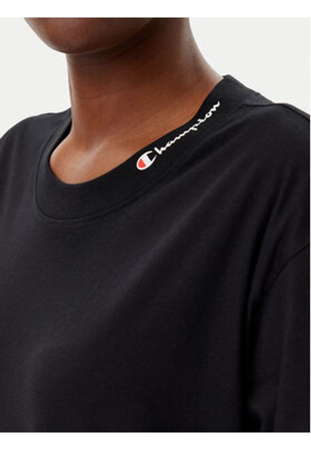 Champion Sukienka codzienna 117782 Czarny Loose Fit. Okazja: na co dzień. Kolor: czarny. Materiał: bawełna. Typ sukienki: proste. Styl: casual