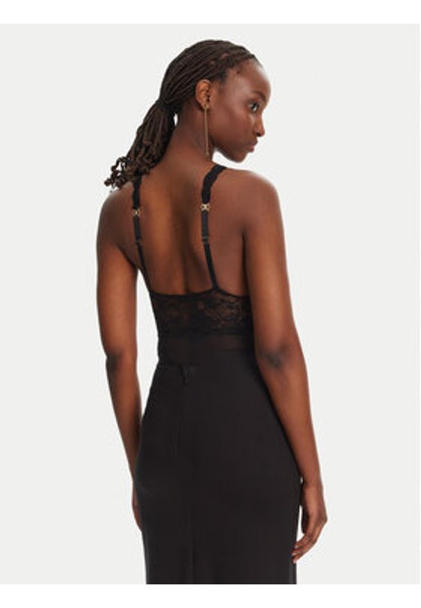 Elisabetta Franchi Body BO03452E2 110 Czarny Regular Fit. Kolor: czarny. Materiał: syntetyk