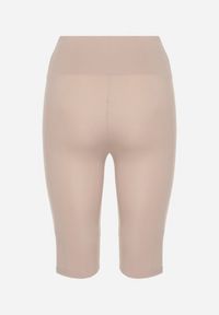 Born2be - Jasnobeżowe Casualowe Szorty Typu Kolarki Lidessa. Okazja: na co dzień. Kolor: beżowy. Materiał: materiał. Sezon: lato. Styl: casual #6