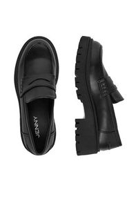 Jenny - JENNY Loafersy CEO-HY13027-17 Czarny. Kolor: czarny. Materiał: materiał #7
