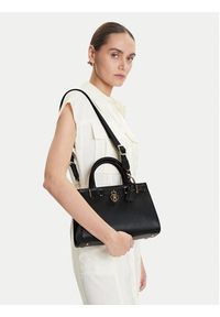 TOMMY HILFIGER - Tommy Hilfiger Torebka American Icon Mini Tote Leather AW0AW17188 Czarny. Kolor: czarny. Materiał: skórzane