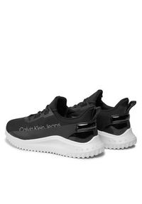 Calvin Klein Jeans Sneakersy Eva Run Slipon Lace Mix Lum Wn YW0YW01303 Czarny. Kolor: czarny. Materiał: materiał, mesh. Sport: bieganie #5