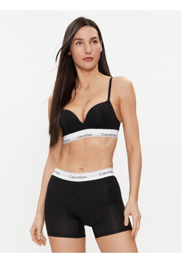 Calvin Klein Underwear Biustonosz push-up 000QF7623E Czarny. Kolor: czarny. Materiał: bawełna. Rodzaj stanika: push-up