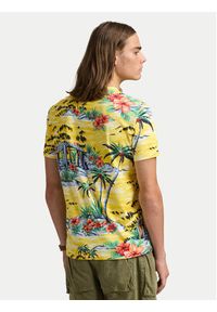 Polo Ralph Lauren T-Shirt 710963813001 Żółty Custom Slim Fit. Typ kołnierza: polo. Kolor: żółty. Materiał: bawełna #5