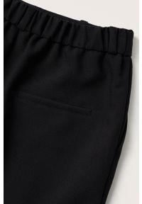 mango - Mango spodnie Gorito damskie kolor czarny proste high waist. Okazja: na co dzień. Stan: podwyższony. Kolor: czarny. Styl: casual #5